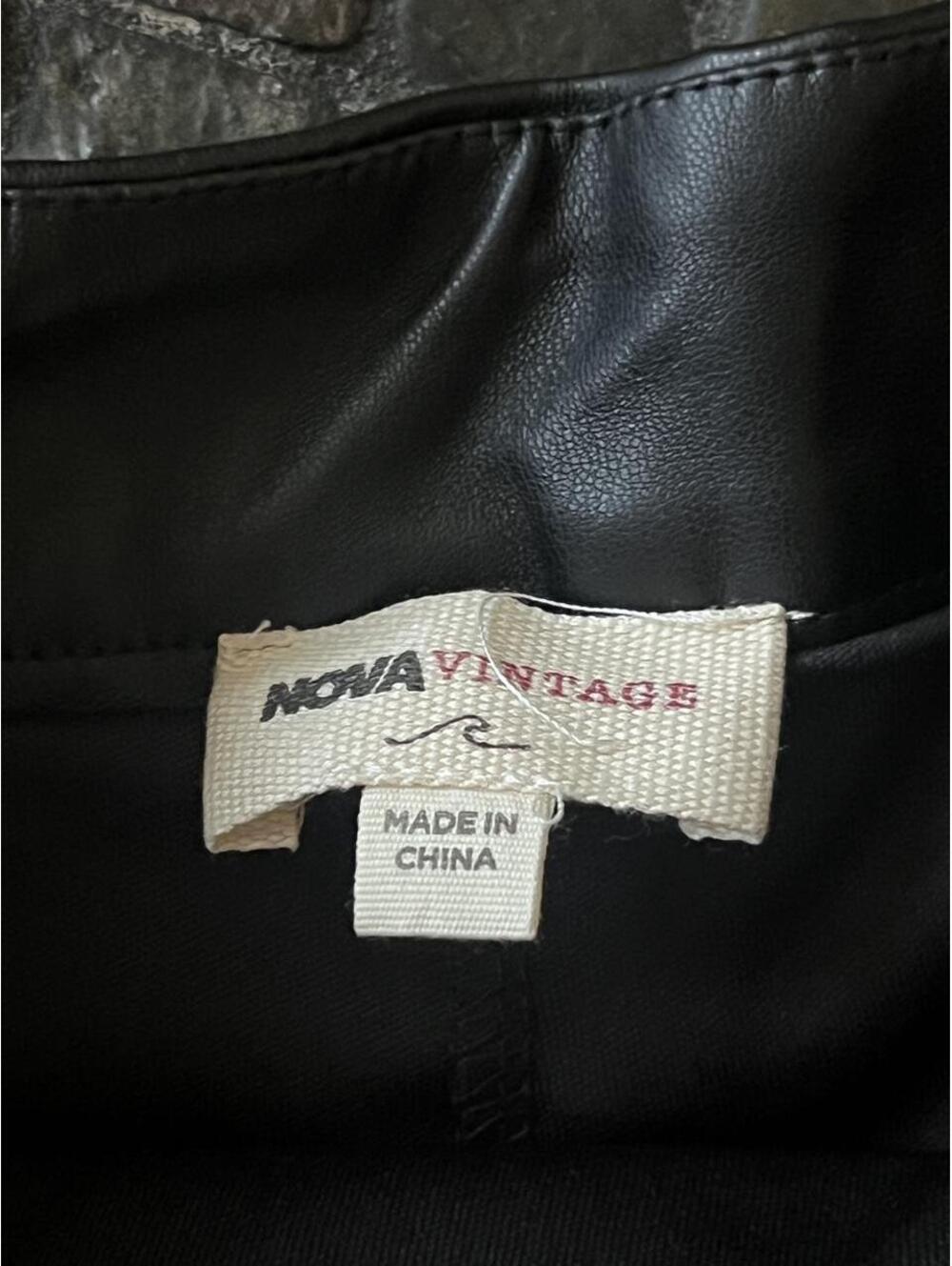 Fashion Nova Black Faux Leather Pleated Skater Skort Size Small š¤ - Picture 7 of 8
